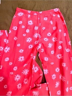 Free People Charlie bottoms NWOT red poppy
